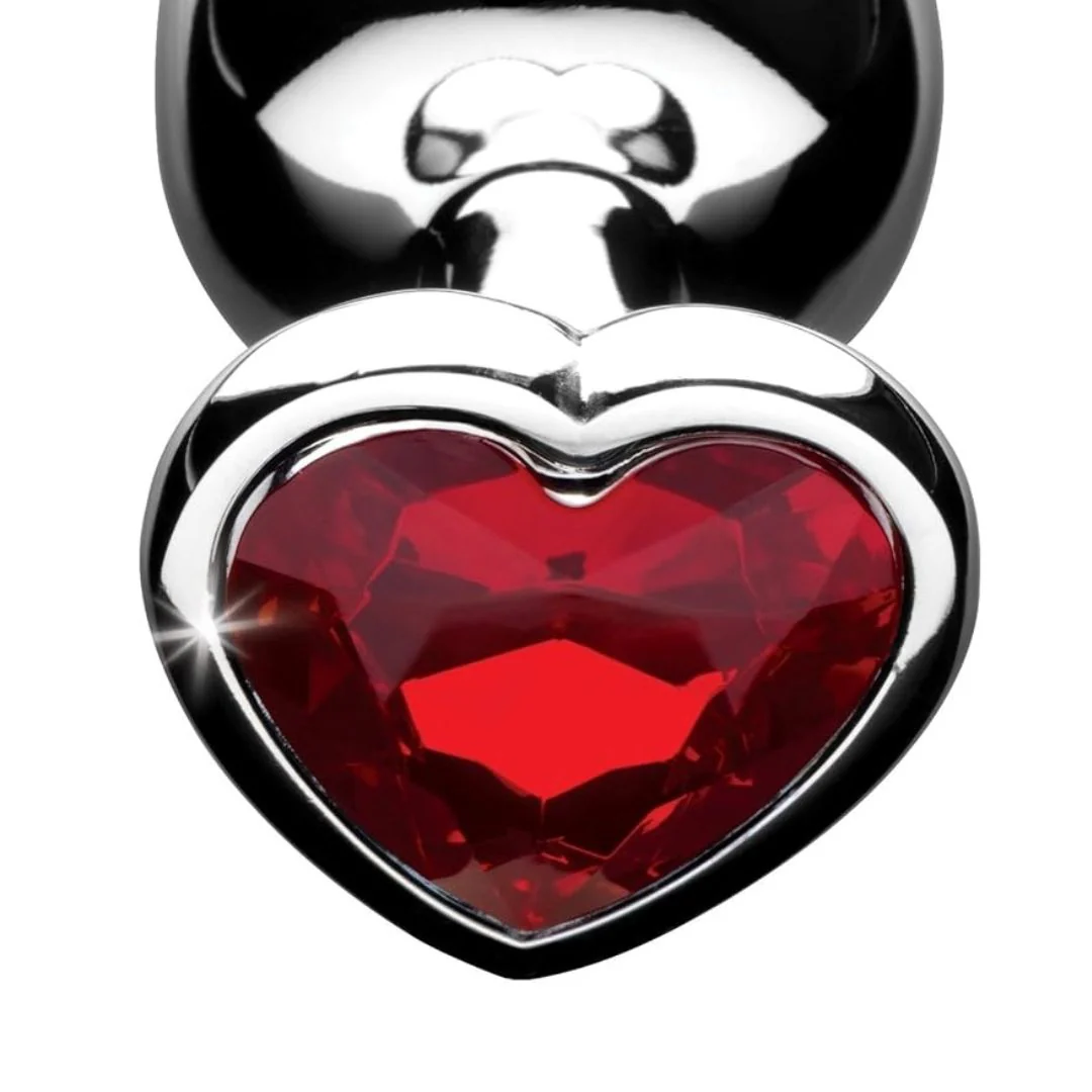 Heart Base Stainless Steel Anal Plug - Image 3