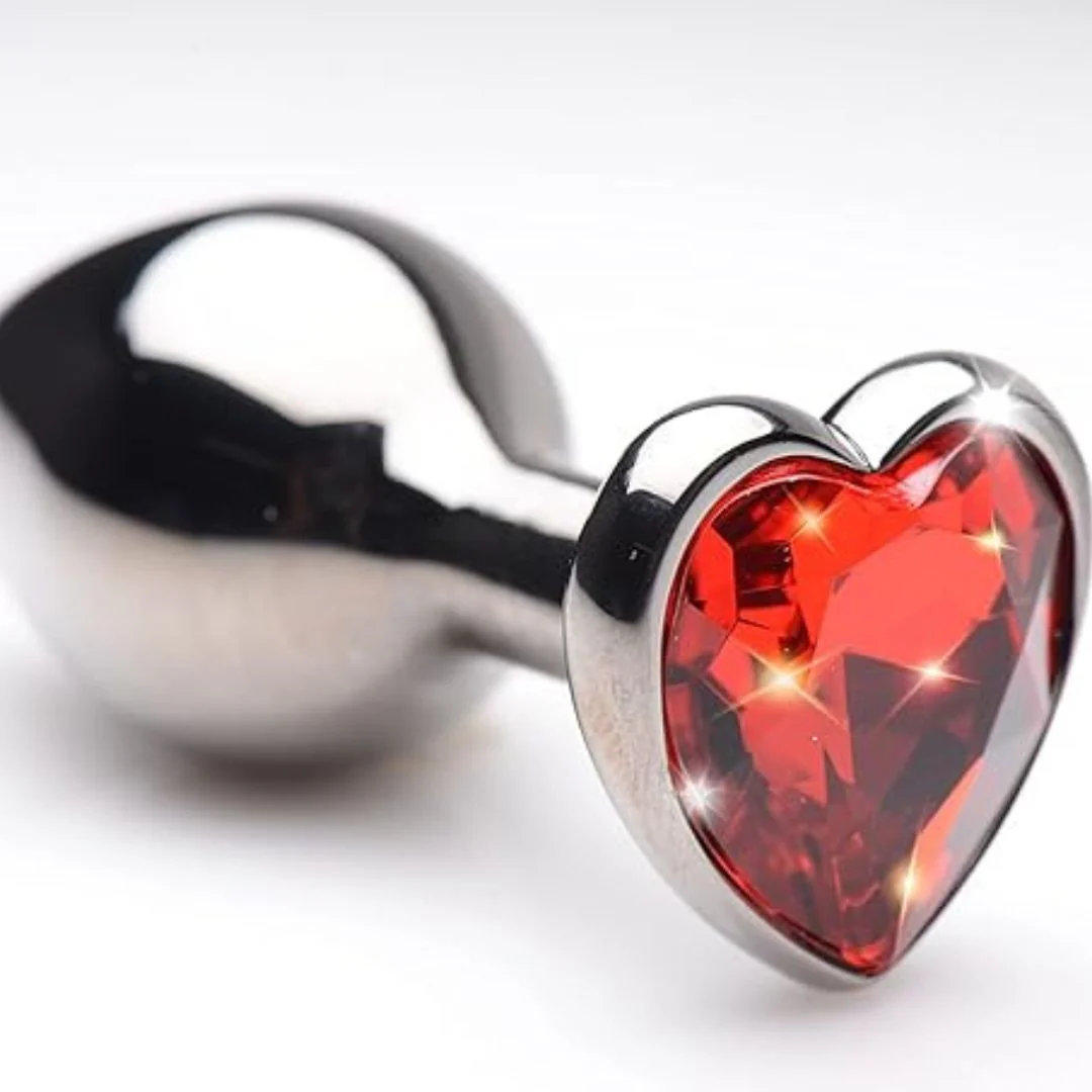 Heart Base Stainless Steel Anal Plug - Image 4